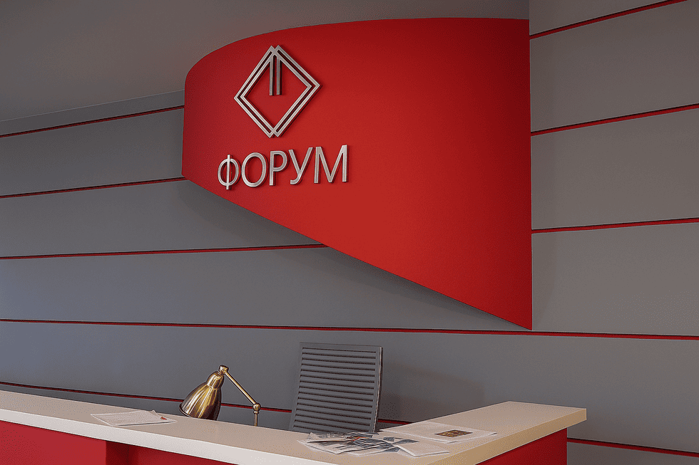 Первое впечатление начинается с приёмной: оформление фронт-офиса компании «Форум»